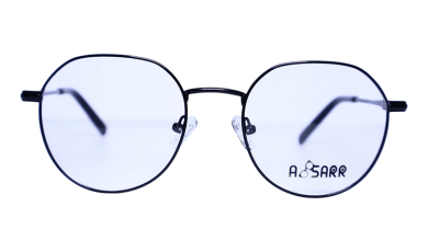 Unisex full-rim round eyeglasses with a classic circular frame