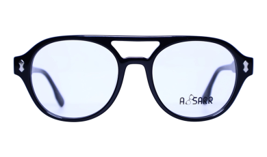 David Beckham eyeglasses with double bridge metal design