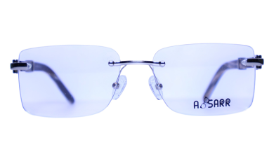 Men’s rimless prescription medical glasses