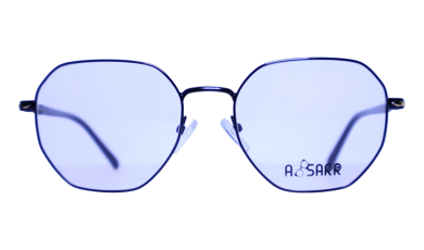 Unisex polygon full-rim eyeglasses with a modern geometric shape