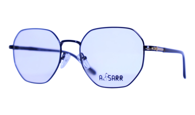 Unisex polygon full-rim eyeglasses with a modern geometric shape