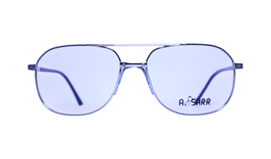 Men’s silver double bridge prescription glasses