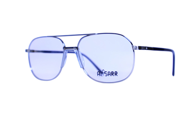 Men’s silver double bridge prescription glasses